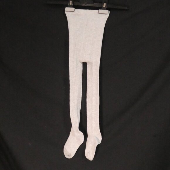 U KIDS | small - medium (8-10) | Ribbed Grey Tights - Picture 2 of 12